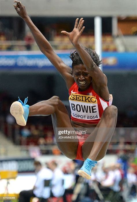 US Tori Bowie competes in the Women's Long Jump qualification group A... News Photo - Getty Images