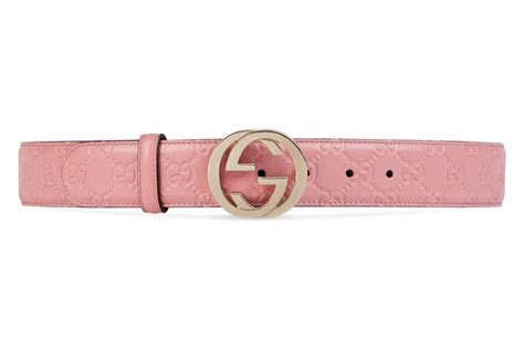 Gucci Signature belt with G buckle | Pink belt, Womens designer belts ...