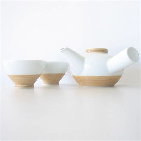 Kyusu Teapot-White and Wood | Tea pots, Teaware, Tea pot set