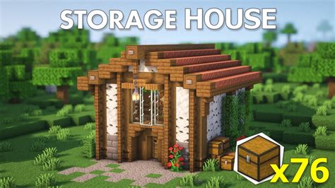 Minecraft | How to build a Storage House | Tutorial - YouTube