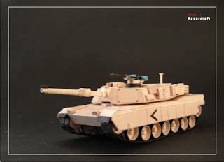 Papercraft and Papermodel: M1A1 Abrams Papercraft (Desert Camo)