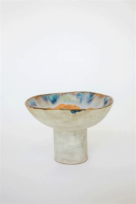 Large Tangerine Dream Iceland Pedestal Bowl Minh Singer at Abacus Row | Abacus Row | Handmade ...