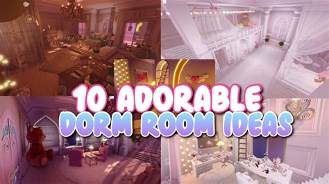 10 ADORABLE DORM ROOM IDEAS| Roblox Royale High Campus 3 - YouTube