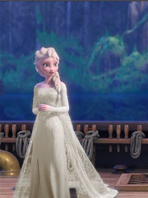 Elsa’s Wedding Dress | Disney princess wedding dresses, Anna wedding dress frozen, Elsa wedding ...