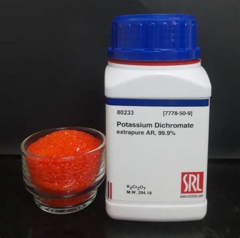 Potassium Dichromate extrapure AR, 99.9% | Inorganic Salts , Reagents ...