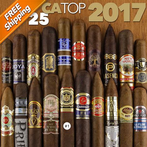 Big Savings on Cigar Aficionado Top 25 Cigars of 2017 Cigar Samplers ...