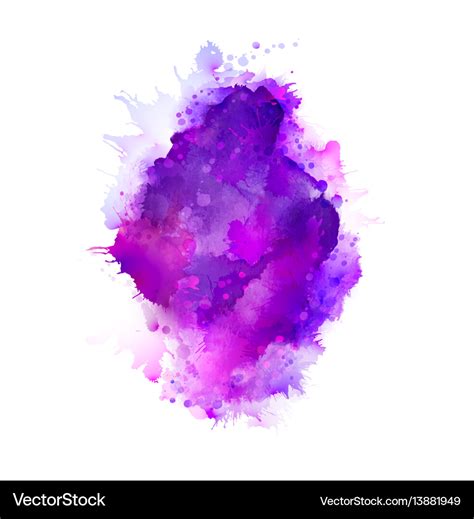 Purple violet lilac and blue watercolor stains Vector Image