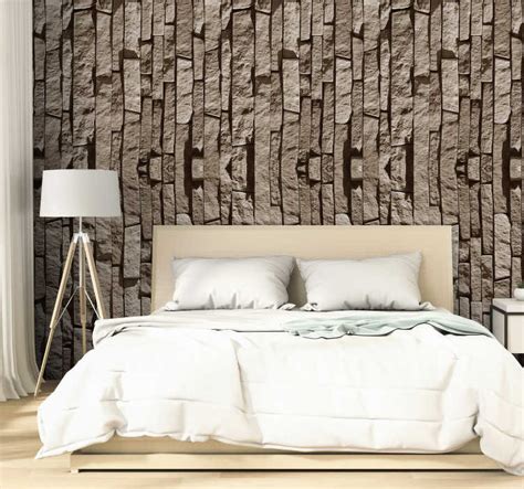 Stone Effect Textured Wallpaper - TenStickers