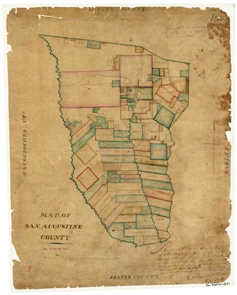 Map of San Augustine County – Legacy of Texas