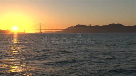 The Golden Gate Bridge Sunset Stock Footage - Video of route, francisco ...