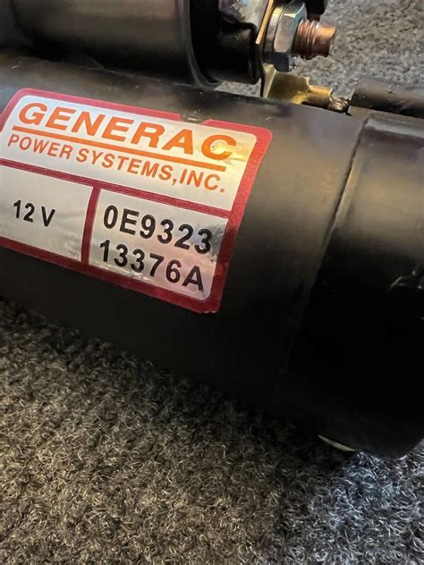 GENERAC POWER SYSTEMS STARTER MOTOR GEAR REDUCED 1KW 0E9323 OPEN BOX!! | eBay