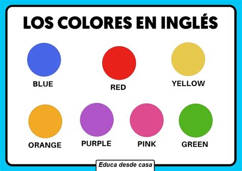 Aprende los colores en inglés » Educa y Aprende en Casa