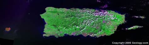 Puerto Rico Map and Satellite Image