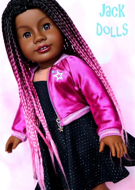 Custom OOAK American Girl Doll OLIVIA Pink Braided Hair | Etsy in 2021 | American girl doll ...