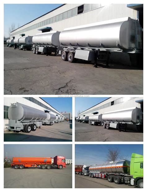 Fuel Tanker Semi Trailer Dimensions 20-55m3 Volume For Beverages Transport - Buy Fuel Tanker ...