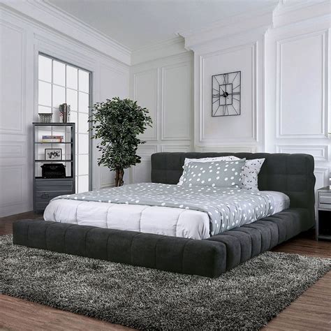 Wolsey Upholstered Low Profile Bed Furniture Of America | Furniture Cart