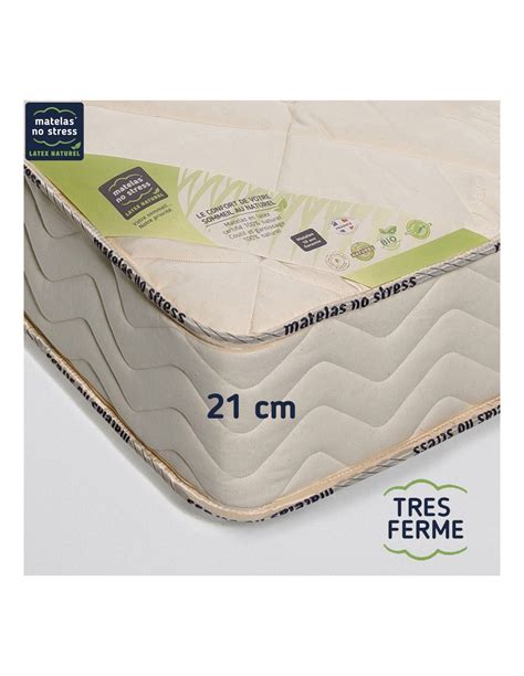 Matelas latex naturel 80x200 Bio Énergie très ferme 21 cm