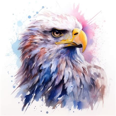 Premium AI Image | Watercolor painting of eagle