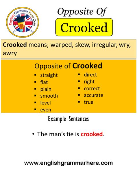 Opposite Of Crooked, Antonyms of Crooked, Meaning and Example Sentences ...