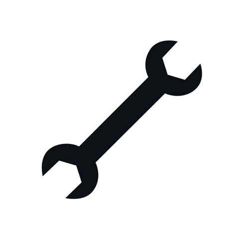 Wrench spanner icon screwdriver logo. Maintain gear wrench mechanic pictogram symbol. 14161162 ...