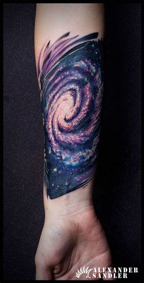 milky-way-colored-forearm-tattoo-galaxy-tattoo-sleeve-black-background | Galaxy tattoo, Galaxy ...