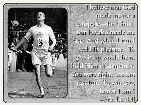 Eric Liddell. Inspiration. Love reading books about him. | Athlete quotes, Eric liddell, Athlete ...