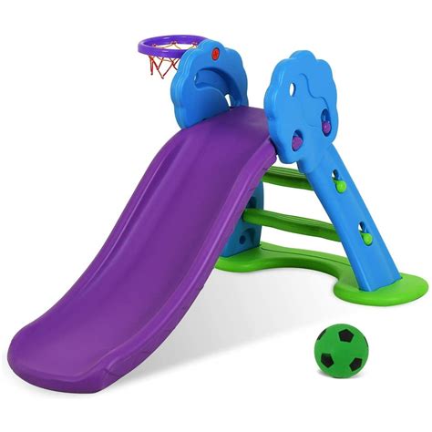 Uenjoy Kids Climber Slide Toddler Indoor and Outdoor Freestanding Slide Playset Baby Playground ...