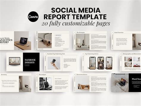 Social Media Analytics Report Template, Social Media Performance Report ...