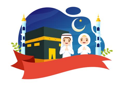 Best Happy Islamic New Year Illustration download in PNG & Vector format