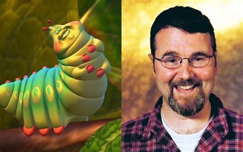 Joe Ranft as voice of Heimlich in Bugs Life | A bug's life, The voice, The incredibles