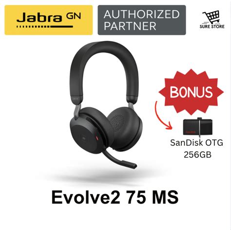 Jabra Evolve2 75 Active Noise Cancelling Wireless Headset | Lazada PH