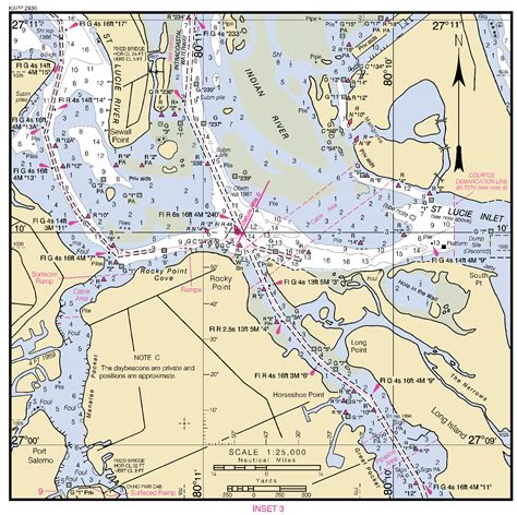 ST LUCIE INLET INSET 3 nautical chart - ΝΟΑΑ Charts - maps