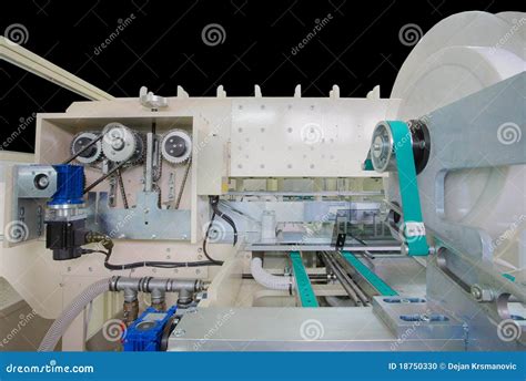 Packaging machine parts stock photo. Image of handkerchiefs - 18750330