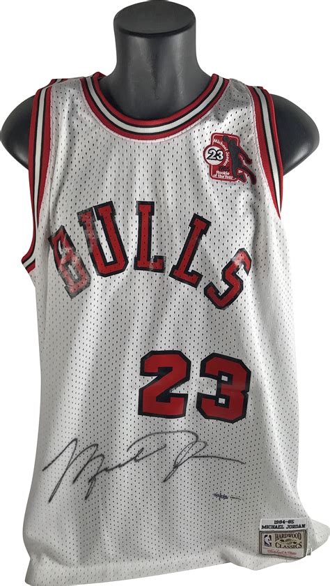 Lot Detail - Michael Jordan Signed Limited Edition Rookie 1984 Jersey w/ MASSIVE Autograph ...