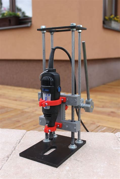 Drill press for a Dremel by mitchnajmitch - Thingiverse 3d Printer ...