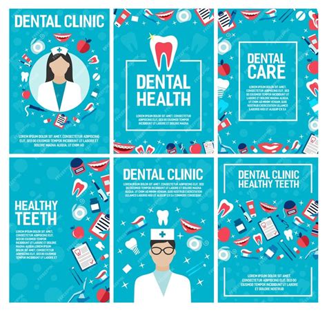 Premium Vector | Dental clinic and dentistry brochure