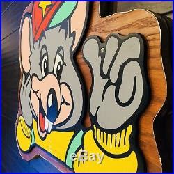 Vintage Chuck E Cheese Sign Wall Art Man Cave Decor Advertisement ...