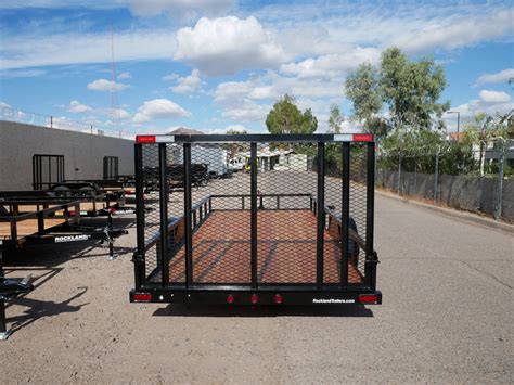 77″ X 14′ SINGLE AXLE UTILITY TRAILER W/ RAMP GATE – Rockland Trailers