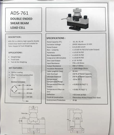 Shear Beam Type Load Cells at Rs 2500/piece | Shear Beam Load Cell in Kanpur | ID: 2852489596197