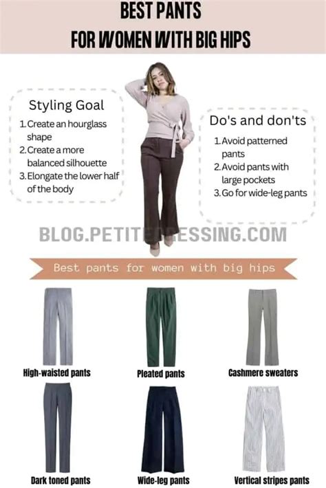 The Complete Pants Guide for Women With Big Hips - Petite Dressing