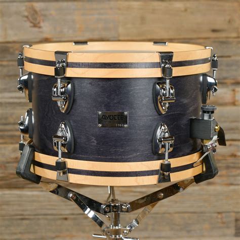 Ayotte 7x12 12 Ply Maple Snare Drum w/Wood Hoops Black Stain 90s USED ...