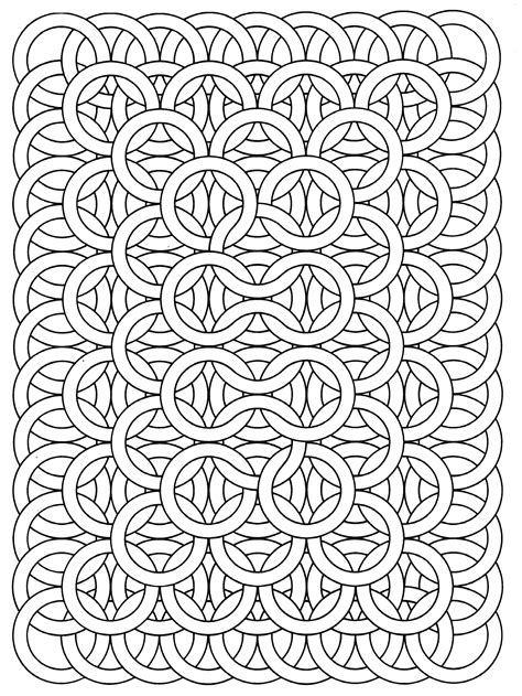 Get the coloring page: Circle loops | 50 Printable Adult Colouring ...