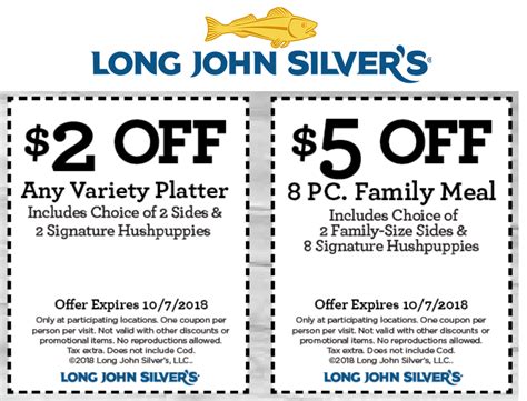 Long John Silvers Printable Coupons