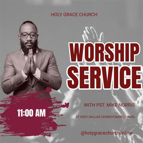 worship service Template | PosterMyWall