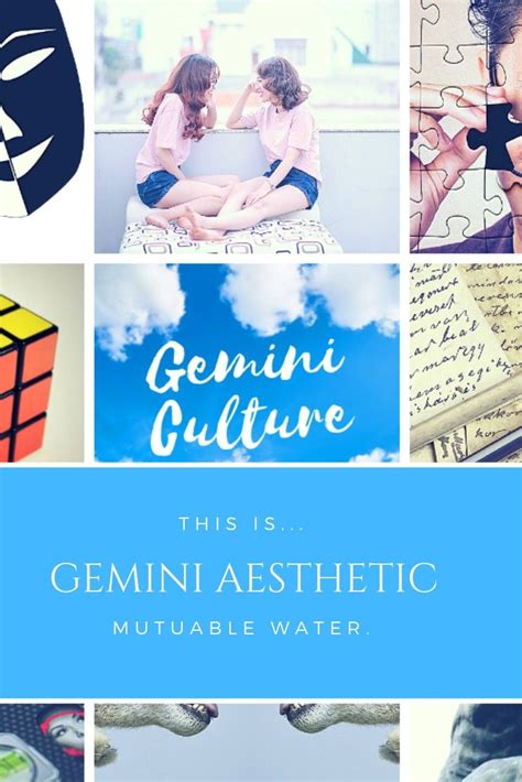 Gemini aesthetic!♊💕 Gemini is the first air sign and it is mutuable energy! It gets a lot of ...