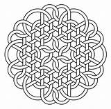 Celtic Knot Triquetra Coloring Pages Circle Interlaced Symbols Triangle  sketch template