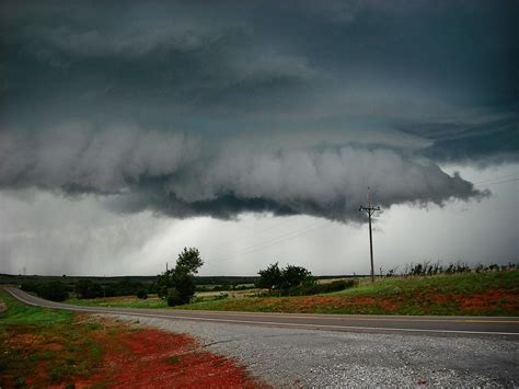 Oklahoma Wall Cloud Photograph by Ed Sweeney