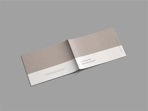 Free A4 Landscape Brochure Mockup (PSD)