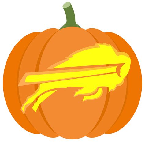 Buffalo Bills Sign Pumpkin Stencil | Free Printable Papercraft Templates