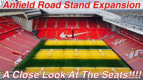 Anfield Road Stand Expansion 5.11.23. A CLOSE LOOK AT THE COMPLETED SEATS!!! - YouTube